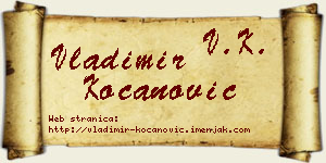 Vladimir Kocanović vizit kartica